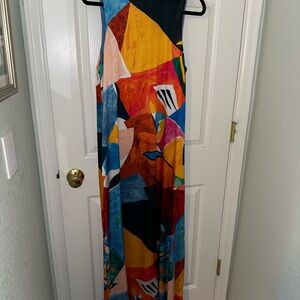 Nicole Miller Multicolor Abstract Dress